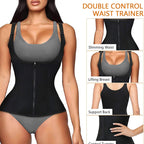 Women's Waist Trainer Corset Zipper Vest