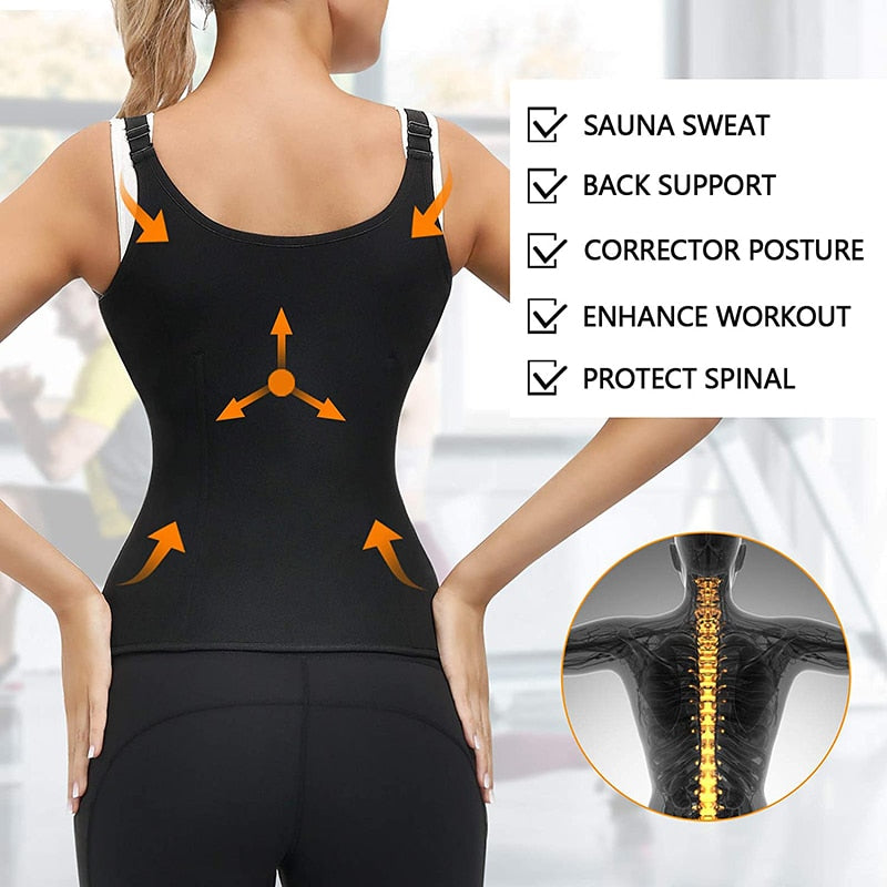 Women's Waist Trainer Corset Zipper Vest