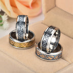 Stainless Steel Wedding Band Dragon Ring