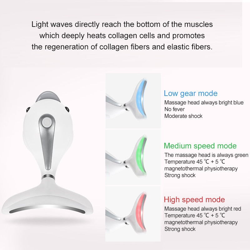 Anti Wrinkle Face Massager Neck Beauty Device