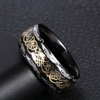 Stainless Steel Wedding Band Dragon Ring