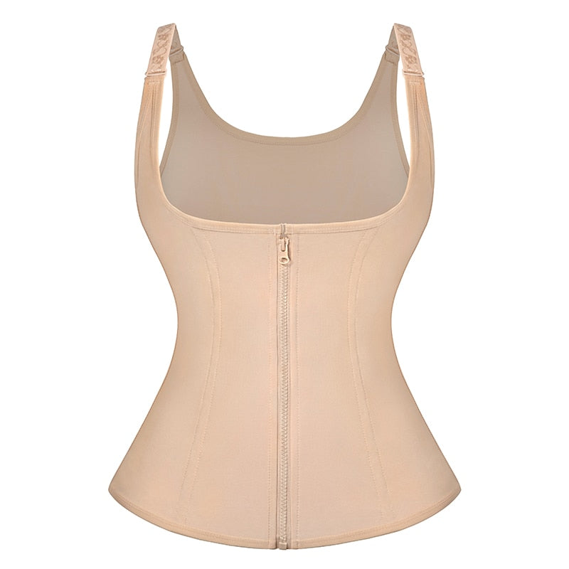 Women's Waist Trainer Corset Zipper Vest