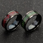 Stainless Steel Wedding Band Dragon Ring