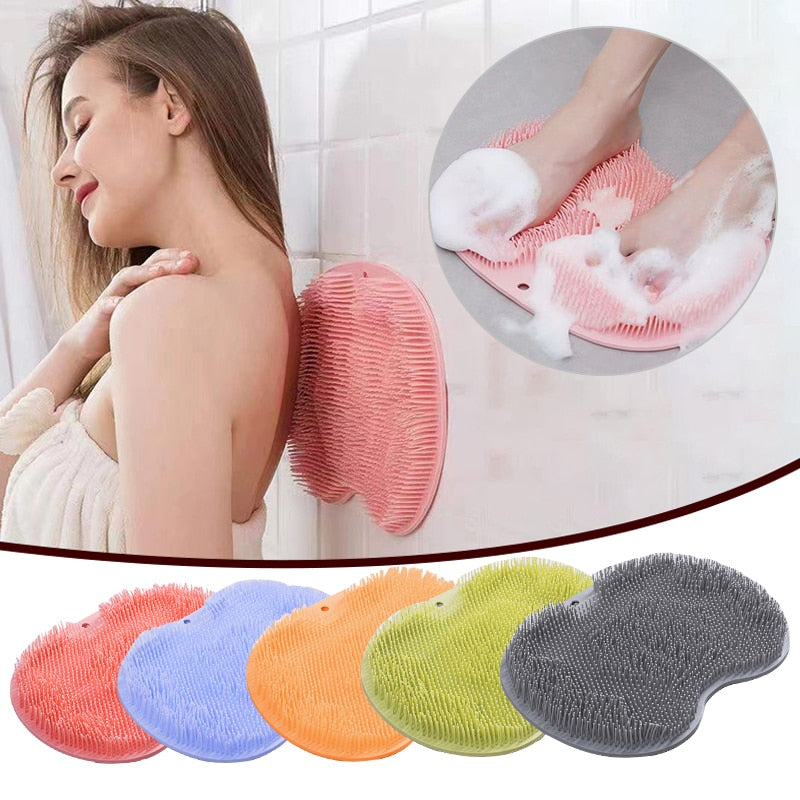 Silicone Back Scrubber Shower Massage Brush